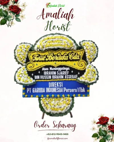Papan Bunga Duka di Pengantungan