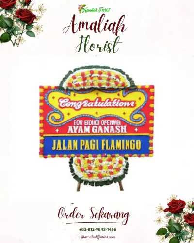 Bunga Papan Congratulation di Pengantungan